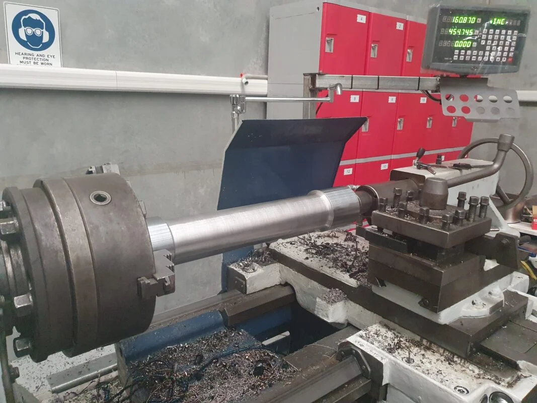 Custom CNC lathe machining of hydraulic components at Sydney Hydraulic Centre, Seven Hills